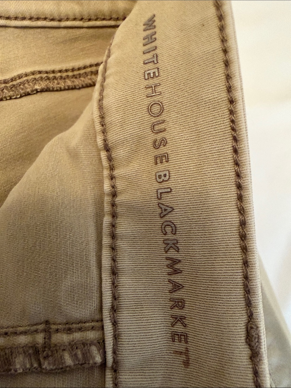 White House Black Market Tan Skinny Moto-Style Pants - Picture 5 of 10